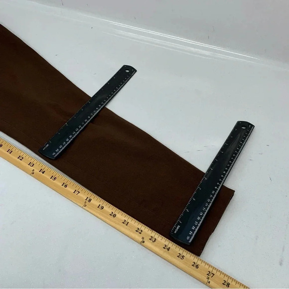 Talbots Pants 4P Brown Woman Classic Side Zip Ankle Cotton Blend Work  Casual‎ - Picture 11 of 11